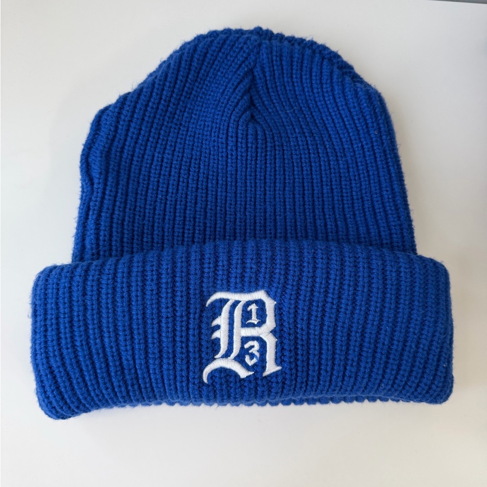 R13 blue beanie